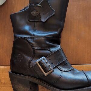 Harley-Davidson Women's Black Leather Boots